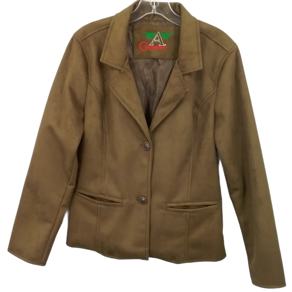Armani Collezioni Suede Blazer Jacket Women's Small